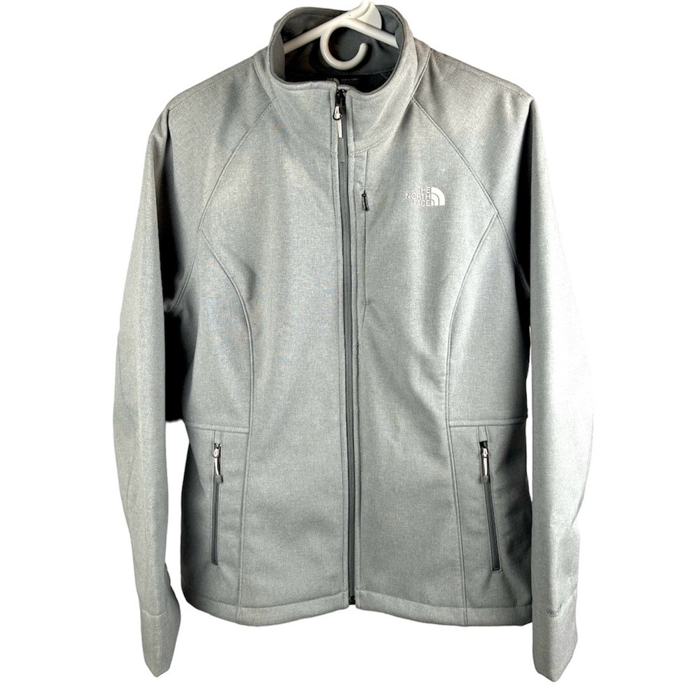 Women's XL The North Face TNF Apex Bionic Jacket Gray Peach Wind & Water Proof